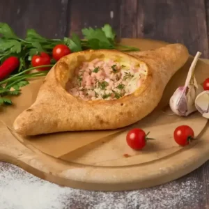 Хачапури лодочка с ветчиной